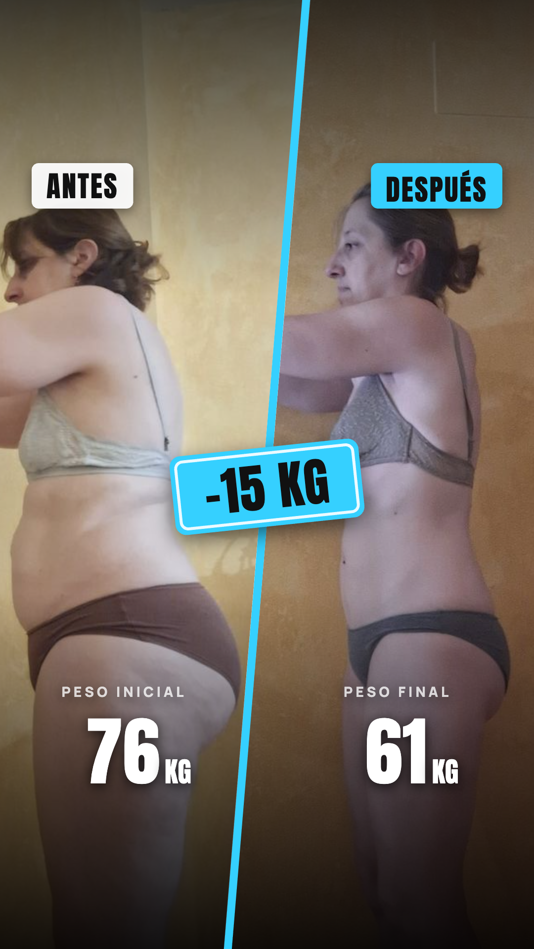 Transformación alumna TMV