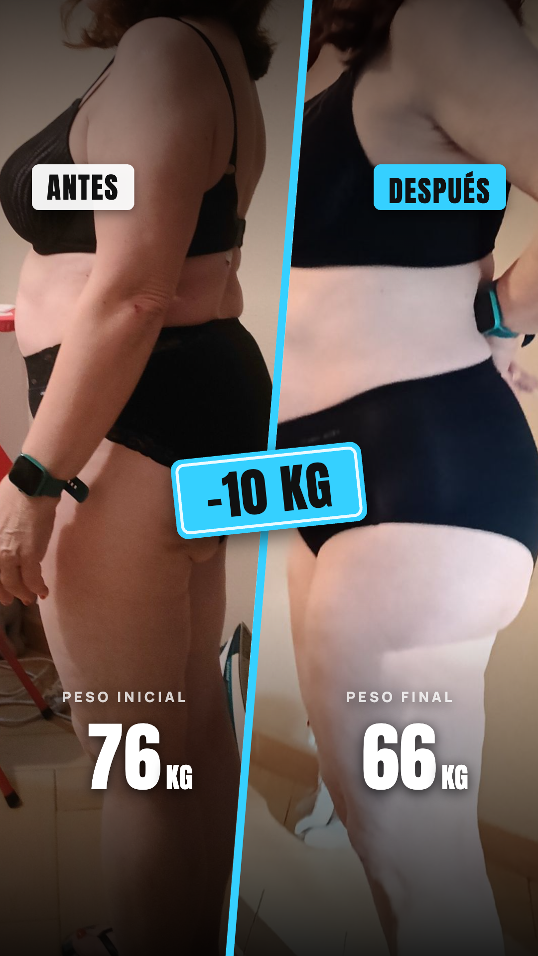 Transformación alumna TMV